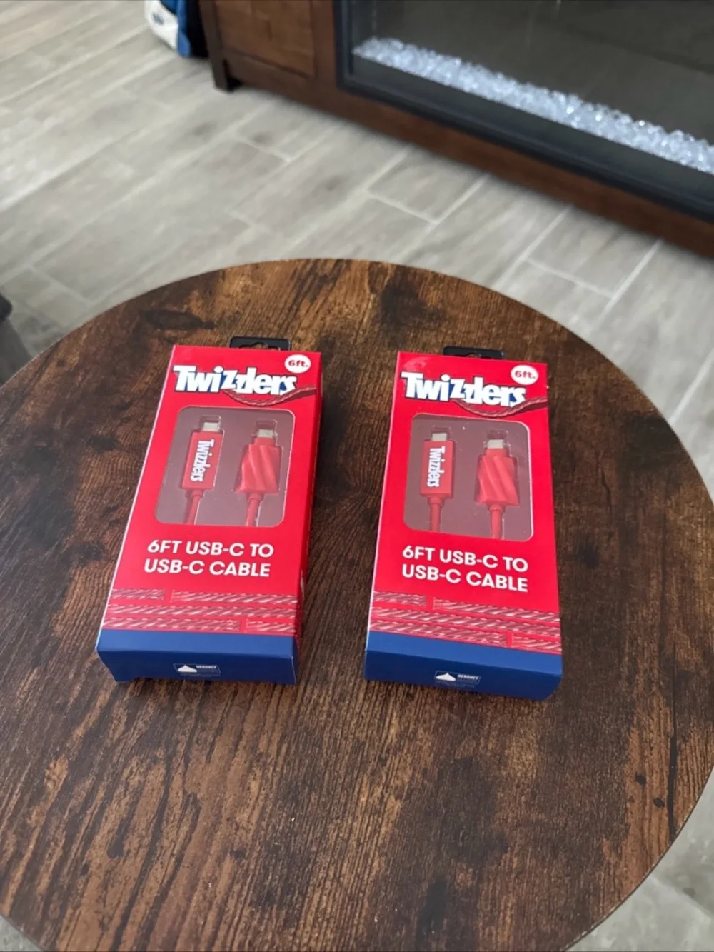 2 6ft USB-C to USB-C Charging Cable - Red & Orange